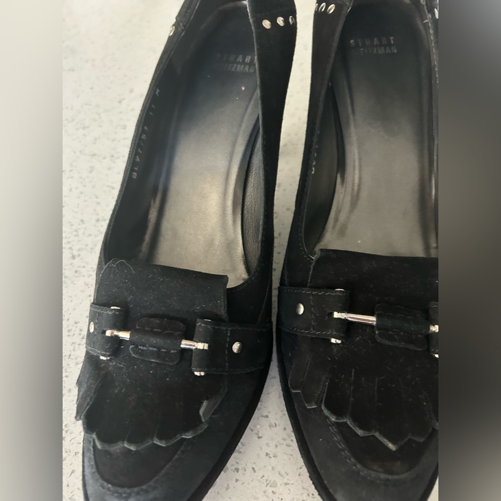 Stuart Weitzman Elegant Black Women's pumped heels size 11M - Picture 5 of 7